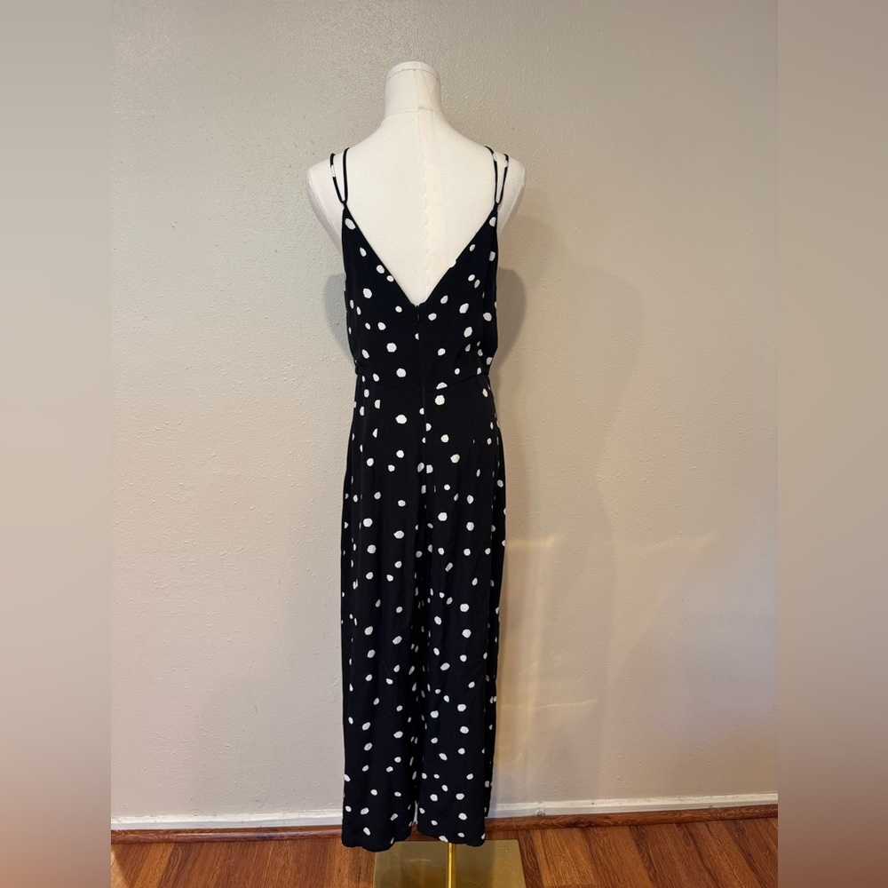 Topshop Black and White Polka Dot Jumpsuit - Picture 4 of 8